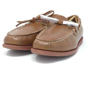 Club Room Sean Cognac Leather Boat Shoes Slip-On 9M